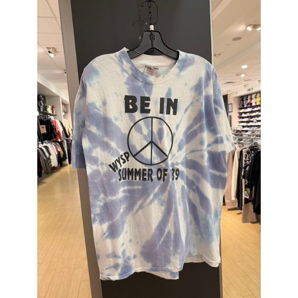 1989 Woodstock 20th Anniversary Be In Philadelphia 80s Vintage Tie Dye Tee Shirt